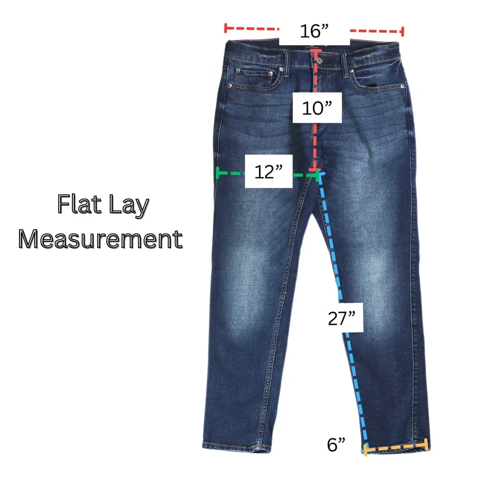Hollister Skinny Jeans Mens 32 Blue Advanced Stretch Casual Everyday Denim